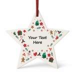 Merry Christmas Bauble For Friend Family Personalised Decoration