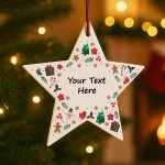 Merry Christmas Bauble For Friend Family Personalised Decoration