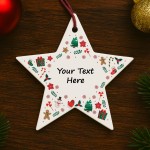 Merry Christmas Bauble For Friend Family Personalised Decoration