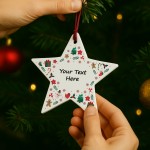 Merry Christmas Bauble For Friend Family Personalised Decoration