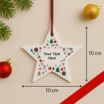 Merry Christmas Bauble For Friend Family Personalised Decoration