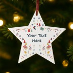 Christmas Tree Bauble For Friend Family Personalised Decoration Christmas Tree Bauble For Friend Family Personalised Decoration