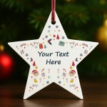 Christmas Tree Bauble For Friend Family Personalised Decoration Christmas Tree Bauble For Friend Family Personalised Decoration
