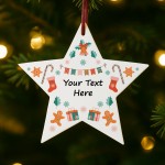 Custom Message Christmas Tree Ornament For Him Her Personalised Custom Message Christmas Tree Ornament For Him Her Personalised