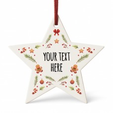 Personalised Christmas Tree Bauble For Couple Family Baby