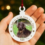 Personalised Dog Memorial Christmas Decoration For Dog Lover