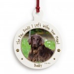 Pet Memorial Bauble With Photo Personalised Dog Memorial Pet Memorial Bauble With Photo Personalised Dog Memorial
