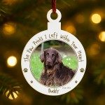 Pet Memorial Bauble With Photo Personalised Dog Memorial Pet Memorial Bauble With Photo Personalised Dog Memorial