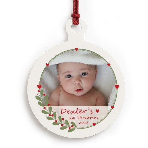 Personalised Babys 1st Christmas Gift My First Christmas Bauble Personalised Babys 1st Christmas Gift My First Christmas Bauble