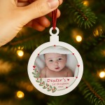 Personalised Babys 1st Christmas Gift My First Christmas Bauble Personalised Babys 1st Christmas Gift My First Christmas Bauble