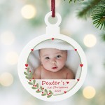 Personalised Babys 1st Christmas Gift My First Christmas Bauble Personalised Babys 1st Christmas Gift My First Christmas Bauble