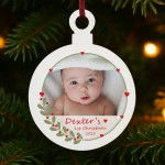 Personalised Babys 1st Christmas Gift My First Christmas Bauble Personalised Babys 1st Christmas Gift My First Christmas Bauble