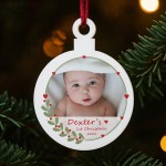 Personalised Babys 1st Christmas Gift My First Christmas Bauble Personalised Babys 1st Christmas Gift My First Christmas Bauble
