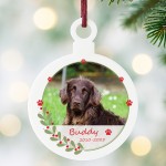 Personalised Memorial Pet Ornament Custom Picture Decoration