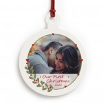 Personalised Our First Christmas Tree Decoration For Couple
