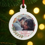 Personalised Our First Christmas Tree Decoration For Couple