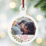 Personalised Our First Christmas Tree Decoration For Couple