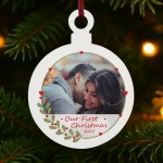 Personalised Our First Christmas Tree Decoration For Couple