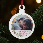 Personalised Our First Christmas Tree Decoration For Couple