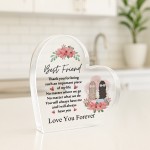 Best Friend Plaque Friendship Gifts For Women LOVE YOU Gift