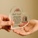 Best Friend Plaque Friendship Gifts For Women LOVE YOU Gift