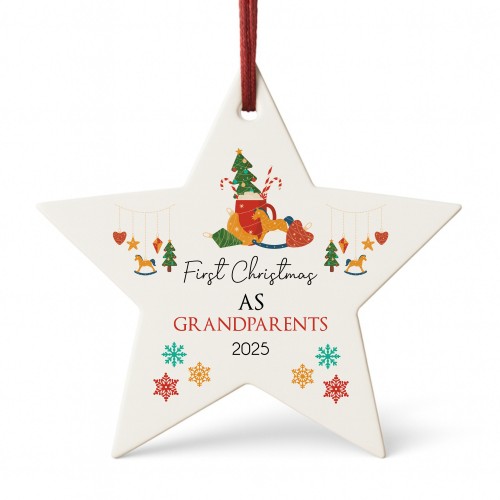 Personalised First Christmas As Grandparents Christmas Bauble Personalised First Christmas As Grandparents Christmas Bauble