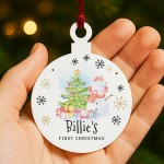 Babys 1st Christmas Acrylic Bauble Personalised First Christmas Babys 1st Christmas Acrylic Bauble Personalised First Christmas