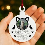 Cat Memorial Bauble With Photo Personalised Cat Memorial Gift Cat Memorial Bauble With Photo Personalised Cat Memorial Gift