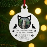Cat Memorial Bauble With Photo Personalised Cat Memorial Gift Cat Memorial Bauble With Photo Personalised Cat Memorial Gift