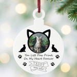 Cat Memorial Bauble With Photo Personalised Cat Memorial Gift Cat Memorial Bauble With Photo Personalised Cat Memorial Gift