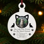 Cat Memorial Bauble With Photo Personalised Cat Memorial Gift Cat Memorial Bauble With Photo Personalised Cat Memorial Gift