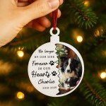 In Memory Plaque For Dog Memorial Bauble With Photo Personalised