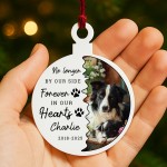 In Memory Plaque For Dog Memorial Bauble With Photo Personalised
