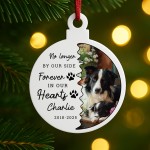 In Memory Plaque For Dog Memorial Bauble With Photo Personalised