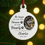 Memory Plaque For Dog Memorial Bauble With Photo Personalised