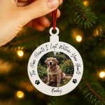 Personalised Photo Memory Plaque For Dog Memorial Bauble Personalised Photo Memory Plaque For Dog Memorial Bauble