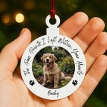 Personalised Photo Memory Plaque For Dog Memorial Bauble Personalised Photo Memory Plaque For Dog Memorial Bauble