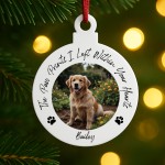 Personalised Photo Memory Plaque For Dog Memorial Bauble Personalised Photo Memory Plaque For Dog Memorial Bauble