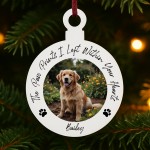 Personalised Photo Memory Plaque For Dog Memorial Bauble Personalised Photo Memory Plaque For Dog Memorial Bauble
