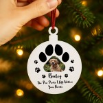 Photo Memory Plaque For Dog Memorial Bauble Personalised Gift Photo Memory Plaque For Dog Memorial Bauble Personalised Gift