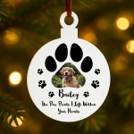 Photo Memory Plaque For Dog Memorial Bauble Personalised Gift Photo Memory Plaque For Dog Memorial Bauble Personalised Gift