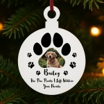 Photo Memory Plaque For Dog Memorial Bauble Personalised Gift Photo Memory Plaque For Dog Memorial Bauble Personalised Gift