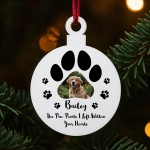 Photo Memory Plaque For Dog Memorial Bauble Personalised Gift Photo Memory Plaque For Dog Memorial Bauble Personalised Gift