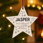 In Memory Star Plaque For Dog Memorial Bauble Personalised Sign