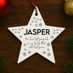In Memory Star Plaque For Dog Memorial Bauble Personalised Sign