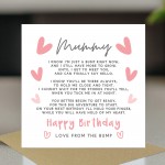 Happy Birthday Card For Mummy From Bump Mummy To Be Card