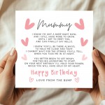 Happy Birthday Card For Mummy From Bump Mummy To Be Card
