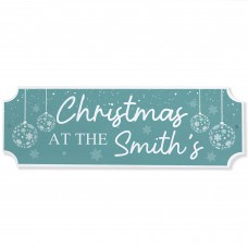 Novelty Plaque For First Christmas New Home Gift Personalised