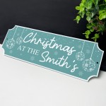 Novelty Plaque For First Christmas New Home Gift Personalised