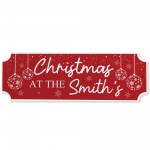 Novelty Welcome Plaque First Christmas New Home Gift Personalise